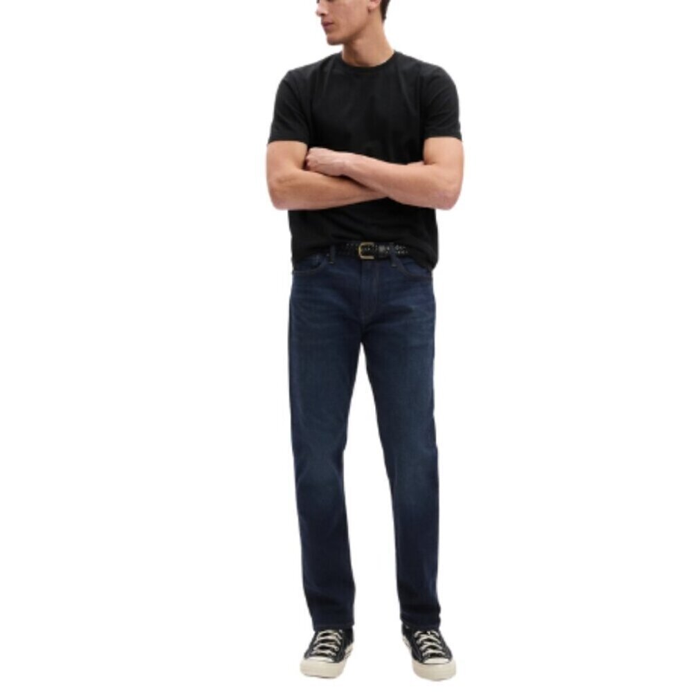 GAP Mens 28 Straight Worn Dark Jeans